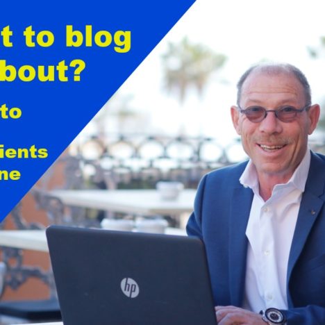What to blog about